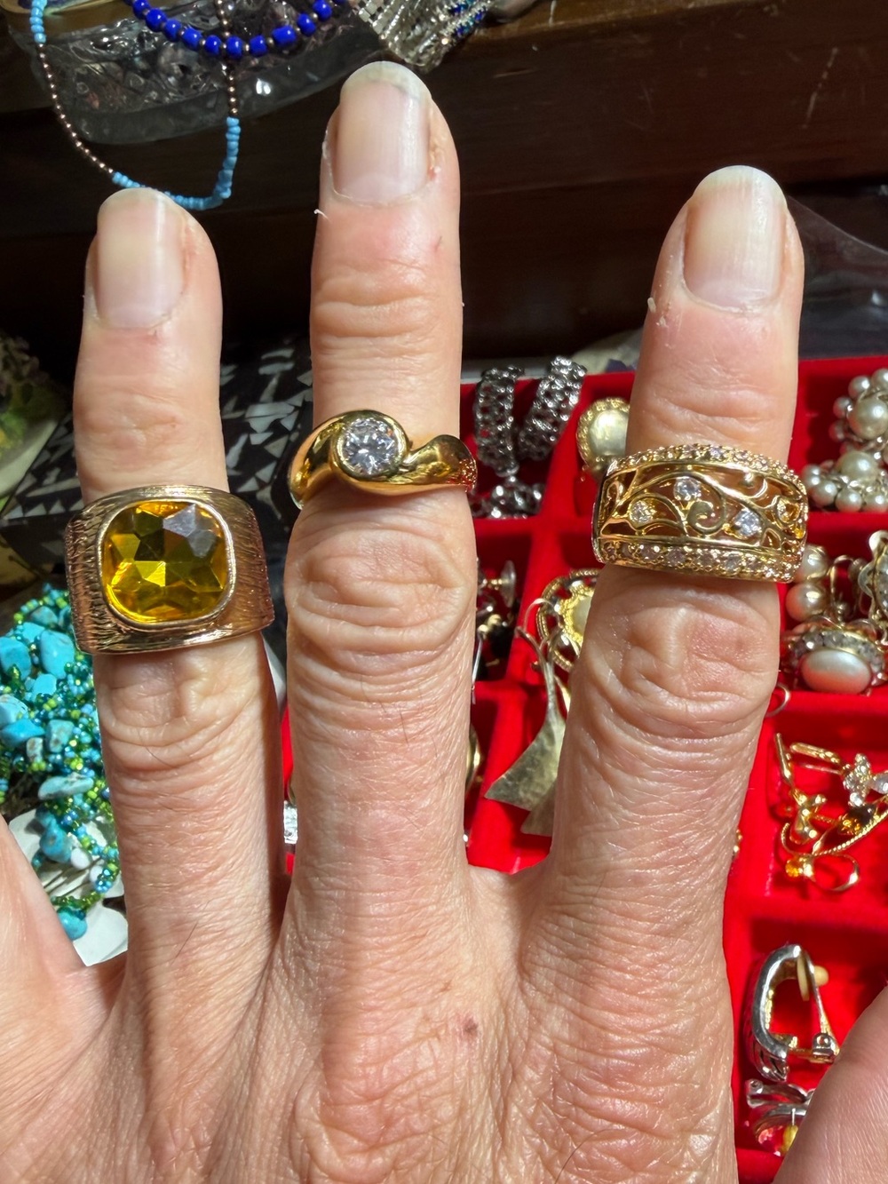 Three Rings For The Price Of One Sizes 6.75, 7, 7